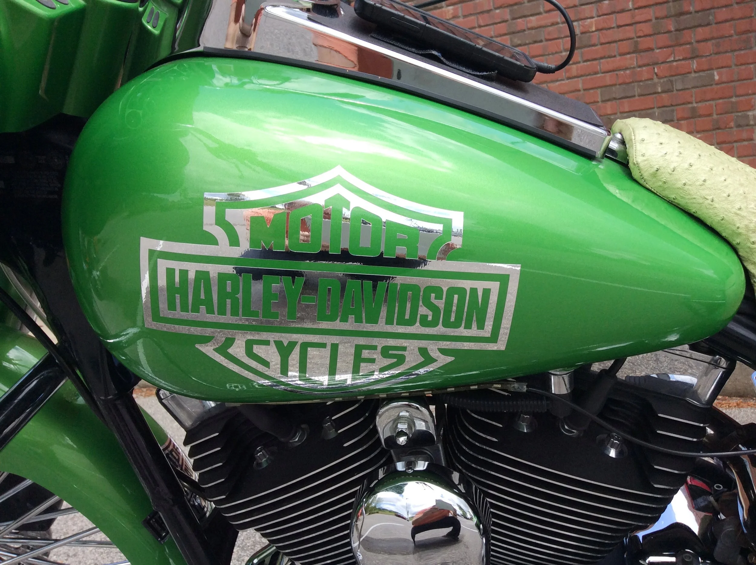 6109 Metallic Golden Blazed Green Rimstripes — Tapeworks Graphics